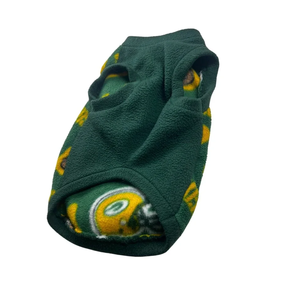 Green Bay Packers Fleece Dog SweaterPet Shirt Pullover NFL Football Green Medium